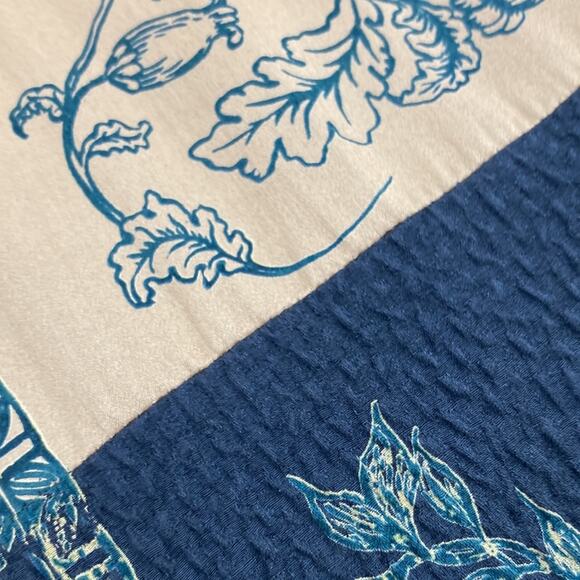 Pazuki Silk Patchwork Scarf Made In England 10.5 x 60 - Picture 8 of 13